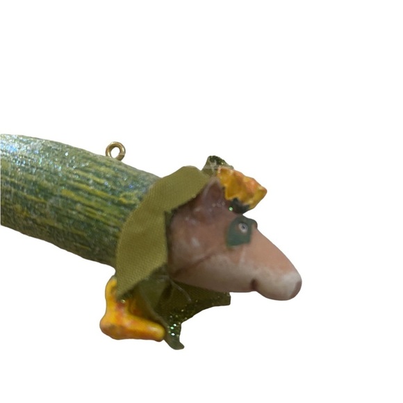 Vtg Patience Brewster Krinkles Dept 56 Mini Watermelon Halloween Ornament - Picture 5 of 13